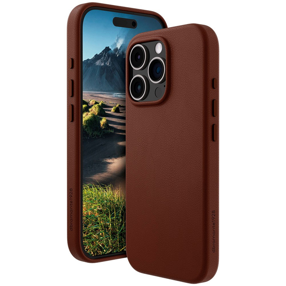 Dbramante1928 iPhone 16 Pro Max Roskilde Case - 100% Recycled Plastic - MagSafe Compatible - Dark Tan