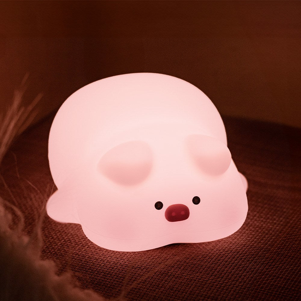 Forever Light Silicone Night Lamp LED - Sleepy Pig