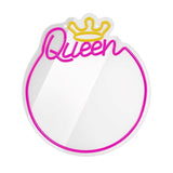 Forever Light LED Neon Light Mirror - "Queen"