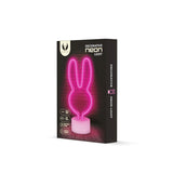 Forever Light Neon Decoration with Foot LED - Pink Light with Rabbit