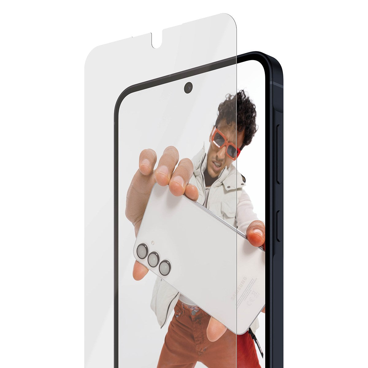 Samsung Galaxy A57 SAFE by PanzerGlass Ultra-Wide Fit Screen Protector Glass with EasyAligner - Transparent
