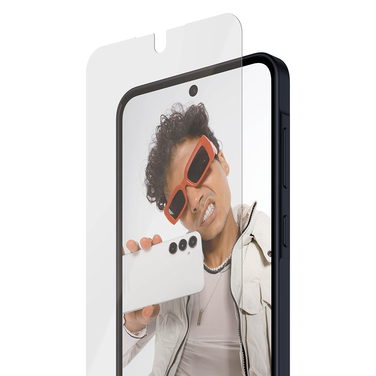 Samsung Galaxy A37 SAFE by PanzerGlass Ultra-Wide Fit Screen Protector Glass with EasyAligner - Transparent