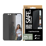 SAFE by PanzerGlass iPhone 16 Pro Max Ultra-Wide Fit Screen Protector Glass - Privacy Function - Transparent