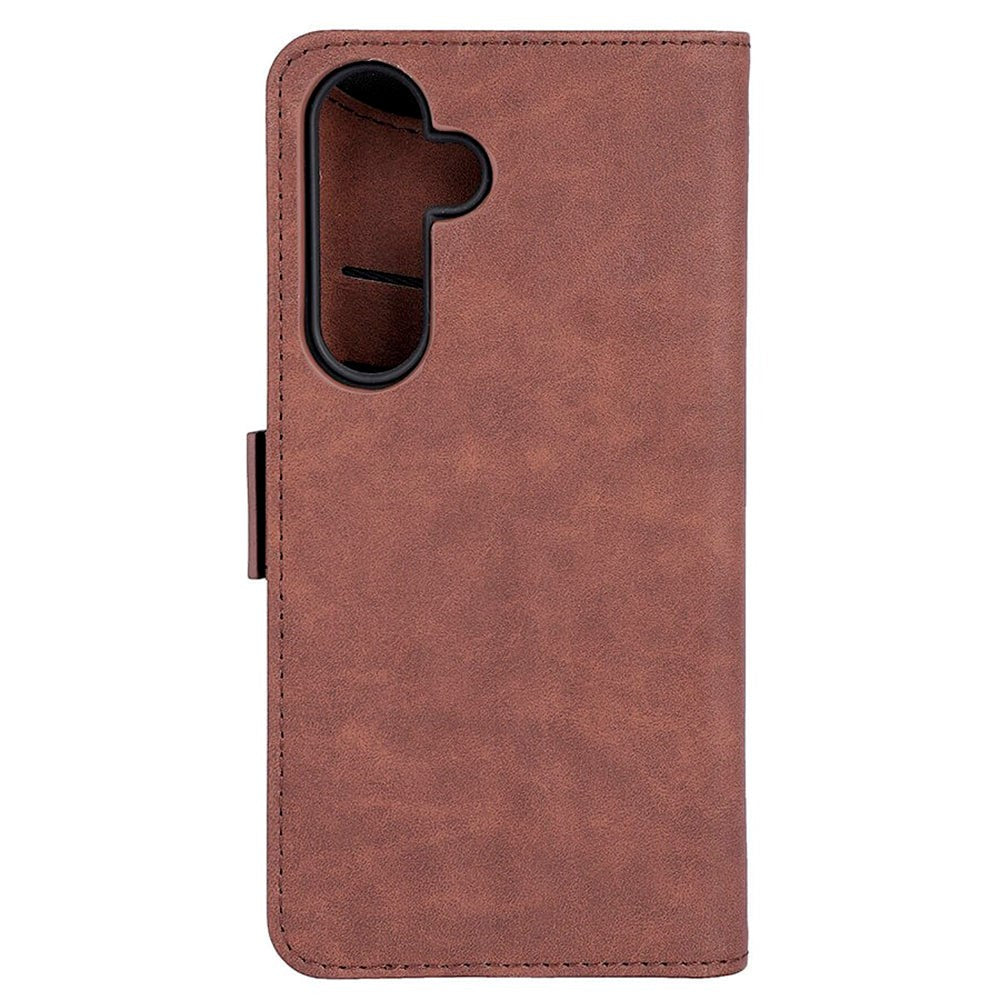 GEAR Samsung Galaxy S24+ (Plus) Leather Wallet Case - Brown