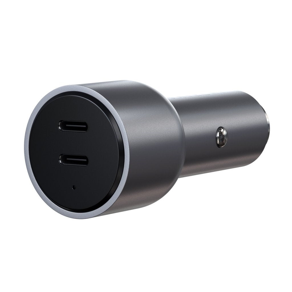 Satechi 2 x USB-C (PD) 40W Car Charger - Space Grey