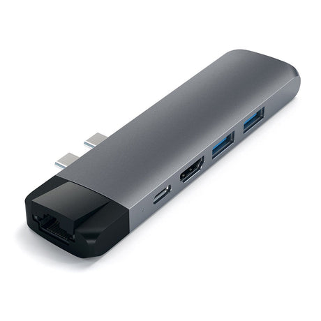 Satechi USB-C Pro Hub w. Ethernet & 4K HDMI (ST-TCPHEM) - Space Grey