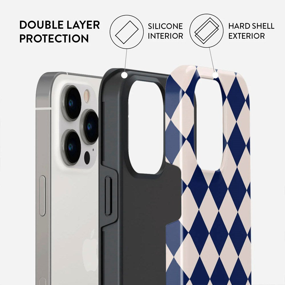 Burga iPhone 13 Pro Tough Fashion Case - Check & Mate