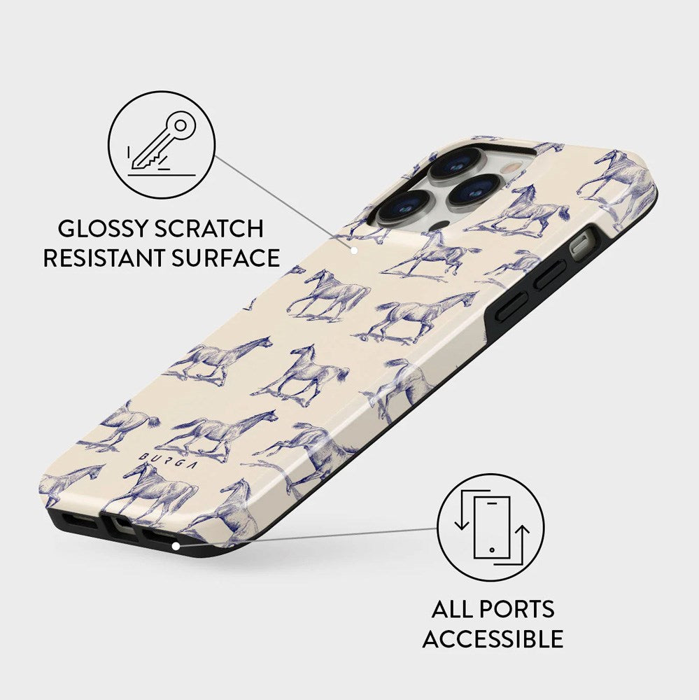 Burga iPhone 13 Pro Tough Fashion Case - Derby Race