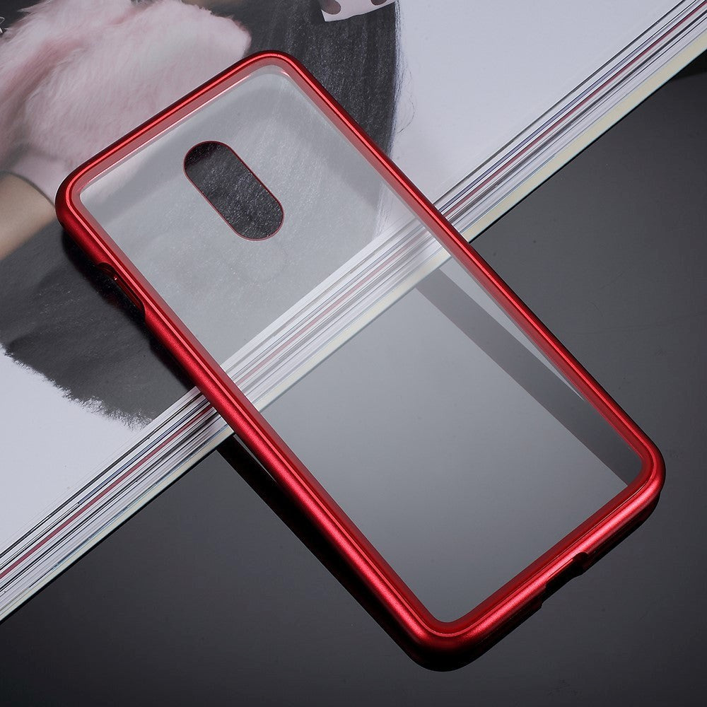 OnePlus 7 Magnetic Case w. Back Glass - Red