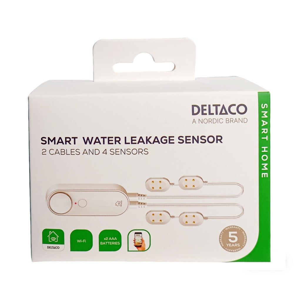 Deltaco Smart Home Water Leak Sensor - White
