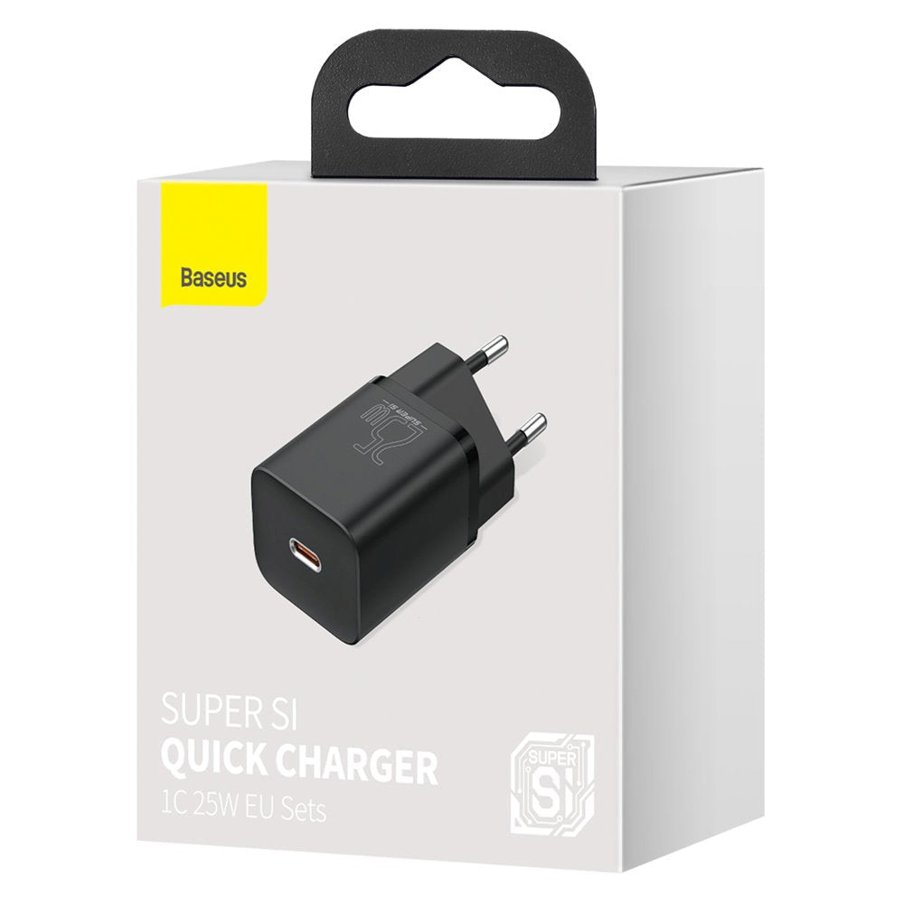 Baseus Super Si 25W Wall Charger USB-C Quick Charge - Black