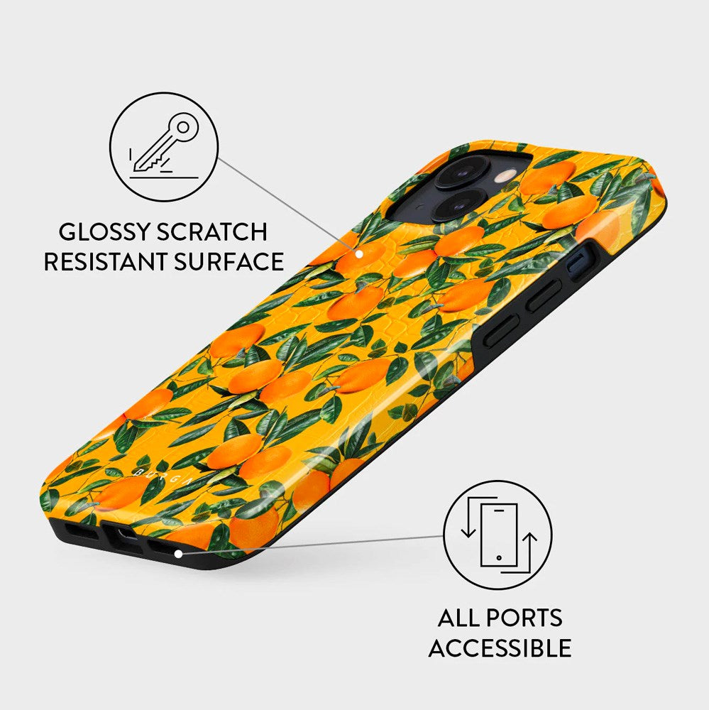 Burga iPhone 13 Tough Fashion Case - Orange Lemonade