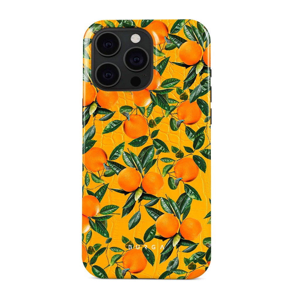 Burga iPhone 15 Pro Tough Fashion Case - Orange Lemonade