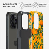 Burga iPhone 15 Pro Tough Fashion Case - Orange Lemonade