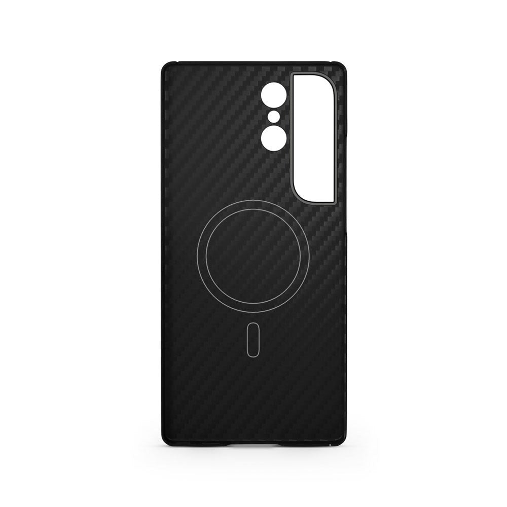 Samsung Galaxy S26 Ultra Spello Mag+ Carbon Case - MagSafe Compatible - Black