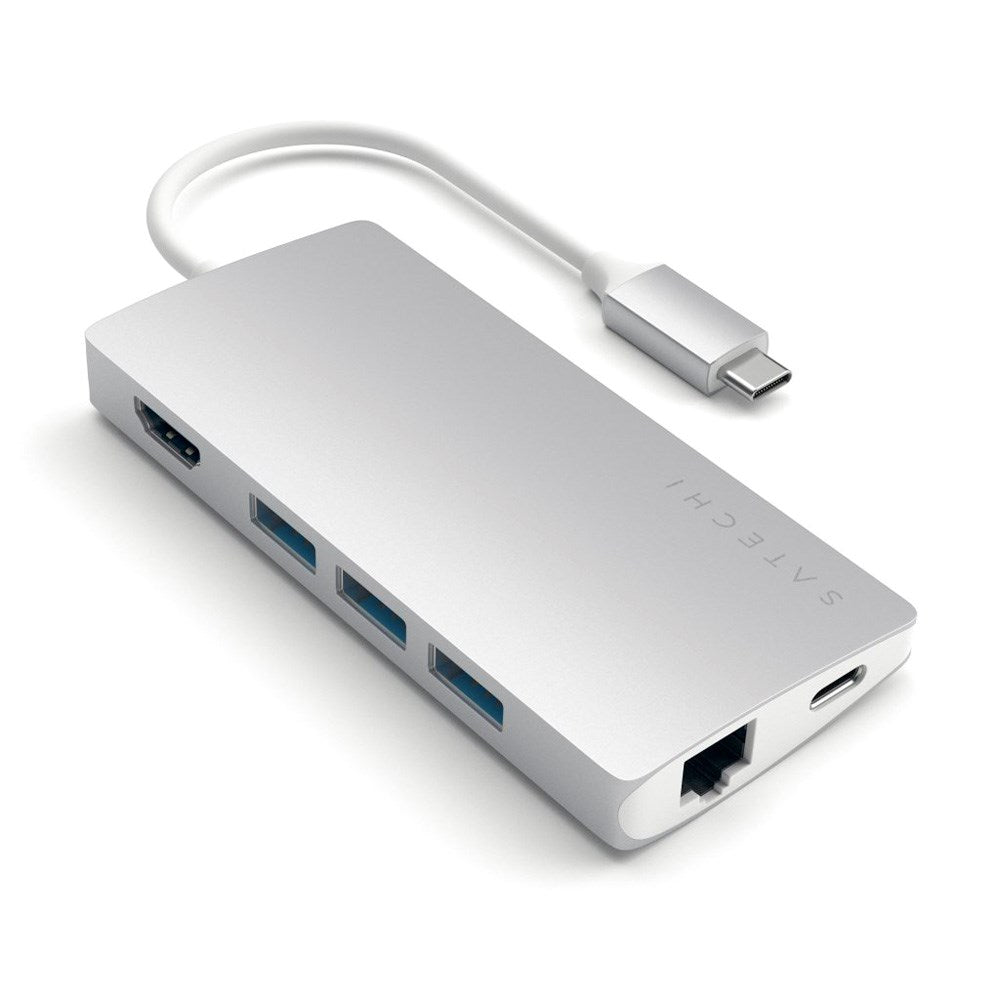 Satechi USB-C 4K HDMI Multiport Adapter Gigabit Ethernet V2 - Silver