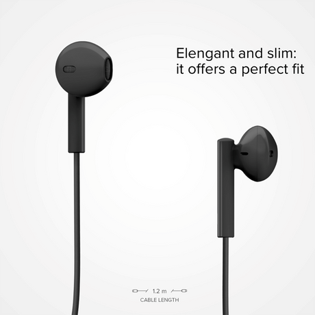 SBS Studio Mix 65 Headphone In-Ear w. USB-C & Microphone - Black