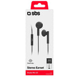 SBS Studio Mix 65 Headphone In-Ear w. Jackstik 3.5mm & Microphone - Black