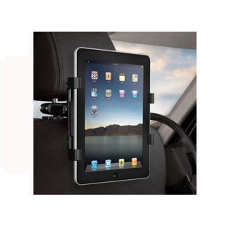 Multifunctional Car Holder For Headrest & Windscreen 7-11" - Black