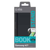 Samsung Galaxy A27 SBS Wallet Smooth Flip Case - Black