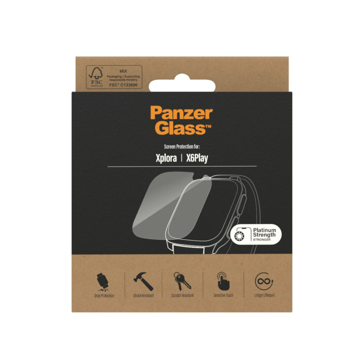 PanzerGlass Xplora X6Play Tempered Glass Screen Protection - Transparent