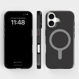 agood company iPhone 16 CLRPRTCT 100% Recycled Plastic Case - Transparent / Tinted Black