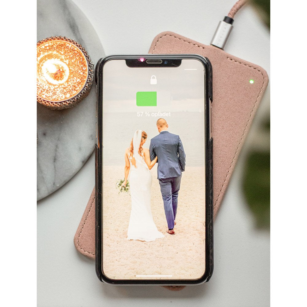 UPSTRÖM LEATHER Qi Fast Wireless Charger 10W - Pink