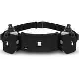 Running Belt with Pocket & 2 Drinking bottles - Black