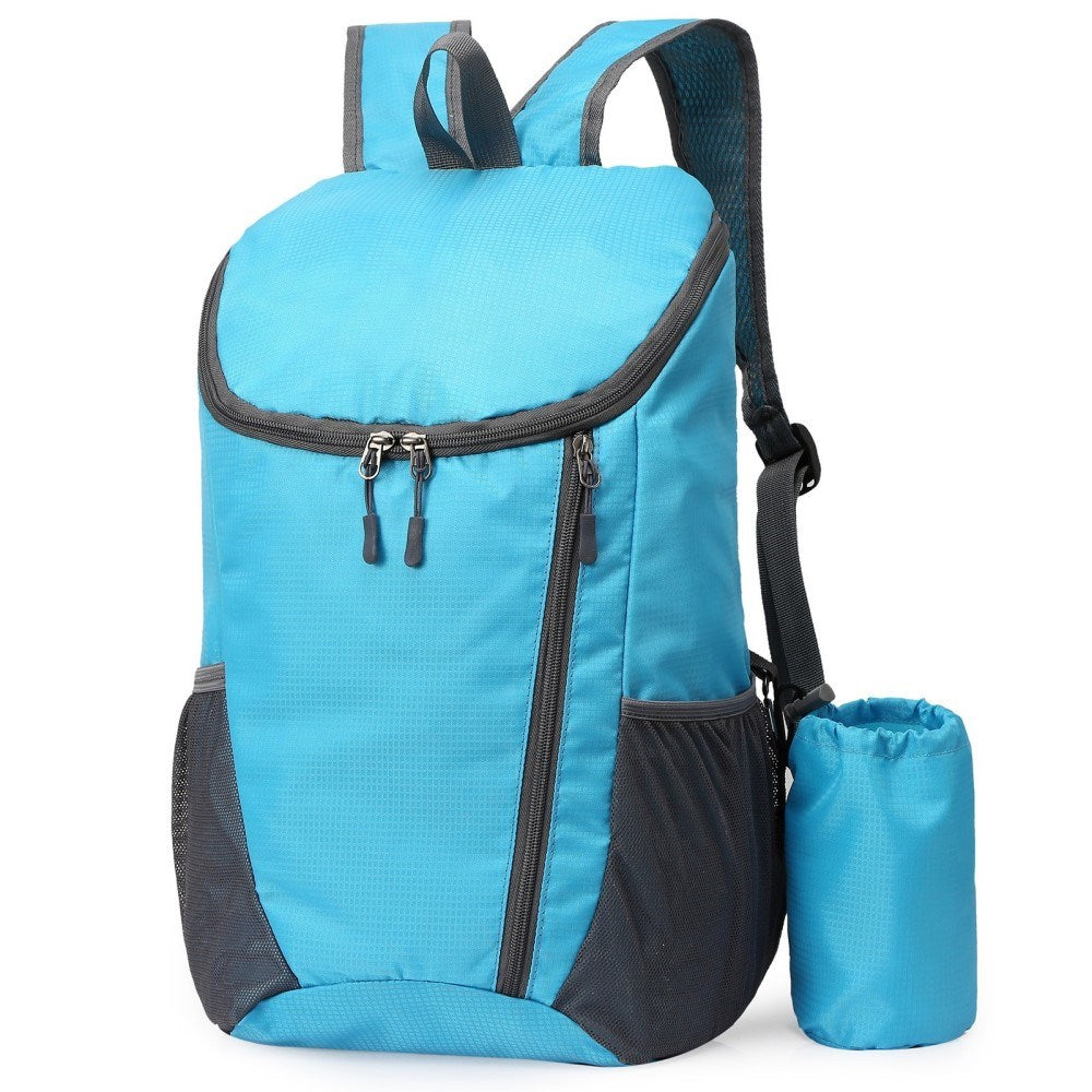 Water Resistant 20L Nylon Backpack (42 x 28cm) - Light Blue