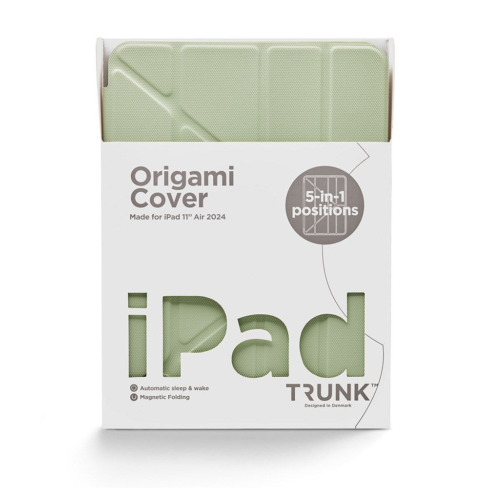 Trunk iPad Air 11" (2025 / 2024) Origami Flip Case - Lime Swirl