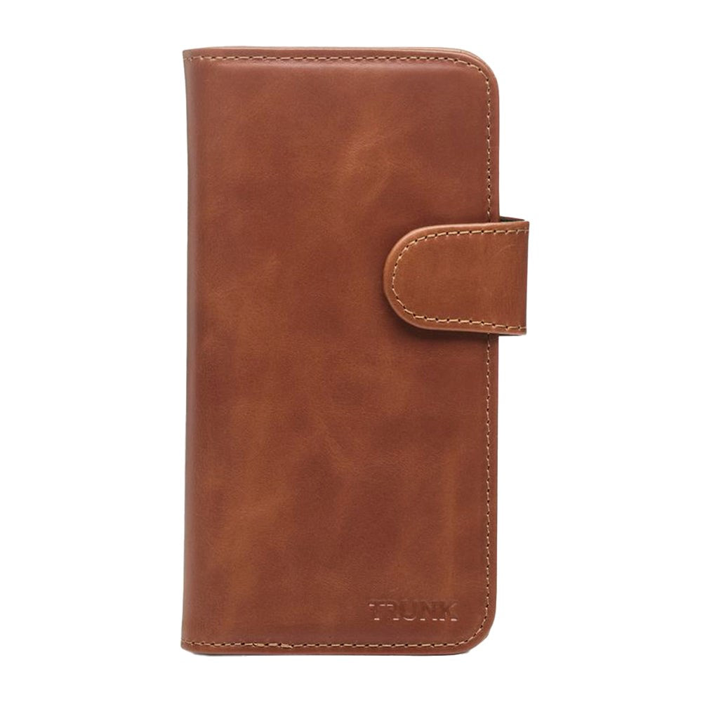 iPhone 13 Mini Trunk 2-i-1 Leather Flip Case w. Wallet - Brown