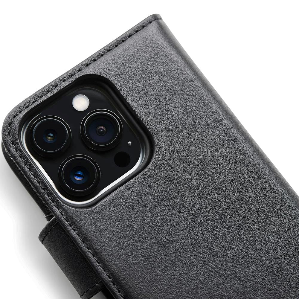 iPhone 13 Pro Max Trunk 2-i-1 Leather Flip Case w. Wallet - Black