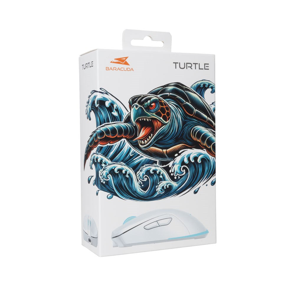 Baracuda TURTLE Wireless Gaming Mouse - 6D / 3200 DPI - White