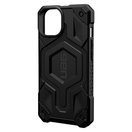 iPhone 14 / 13 UAG MONARCH Pro Series Back Case - Genuine Leather - MagSafe Compatible - Black