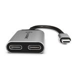 ALOGIC USB-C To 2 x USB-C Cable Splitter 15cm - Space Grey