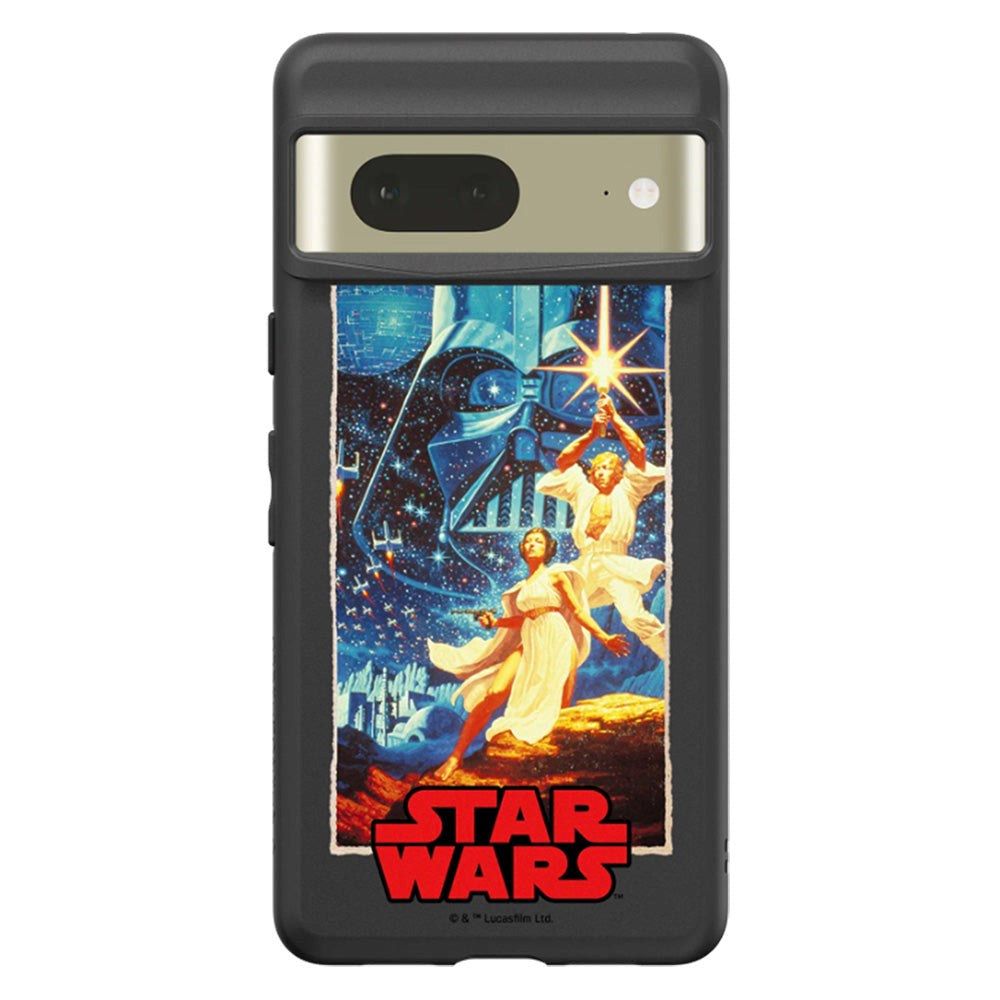 Google Pixel 7 RhinoShield SolidSuit Drop Proof Case with Star Wars - Luke & Leia