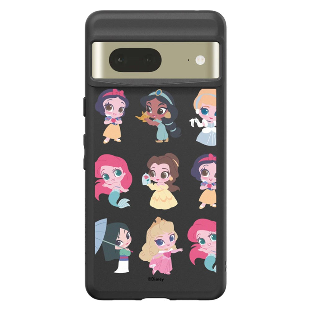 Google Pixel 7 RhinoShield SolidSuit Drop Proof Case with Disney Princess - Chibi Style