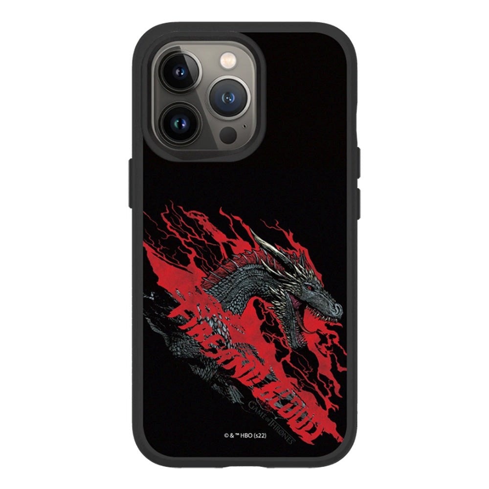 iPhone 13 Pro RhinoShield SolidSuit Drop Proof Case with Game of Thrones - Dragon Fire & Blood