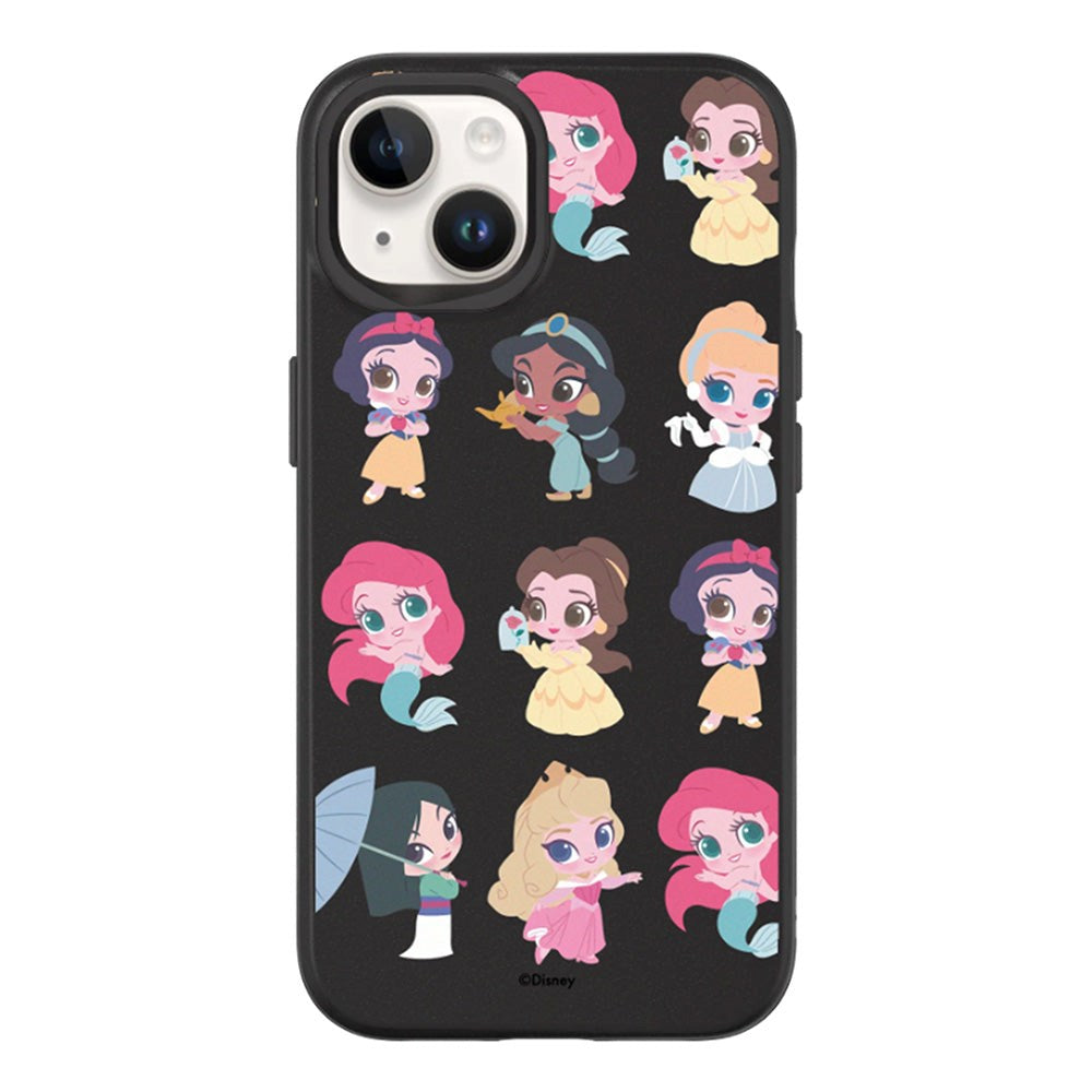 iPhone 13 RhinoShield SolidSuit Drop Proof Case with Disney Princess - Chibi Style