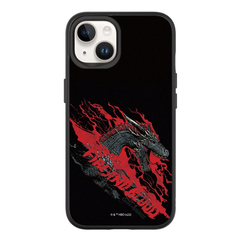 iPhone 13 RhinoShield SolidSuit Drop Proof Case with Game of Thrones - Dragon Fire & Blood