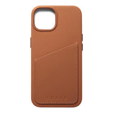 Mujjo iPhone 14 Leather Wallet Case - Brown