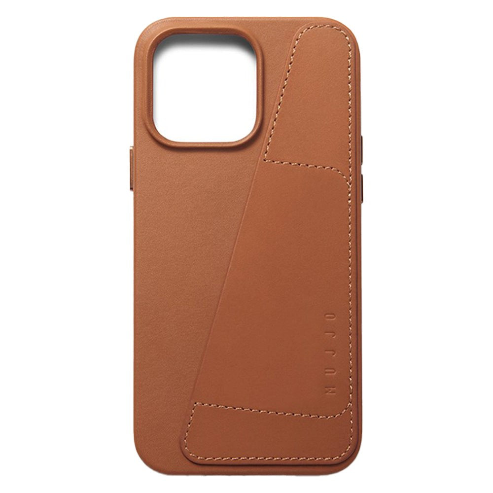 Mujjo iPhone 14 Pro Max Leather Wallet Case - Brown