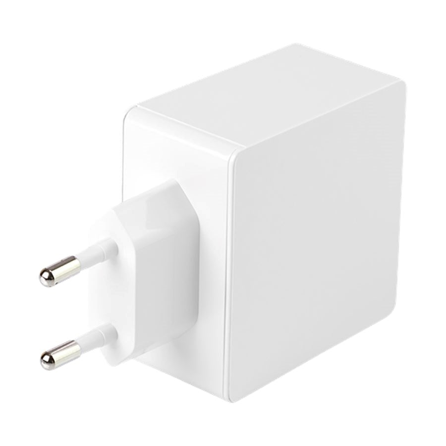 Deltaco 24W Wall charger w. 4 x USB-A - White