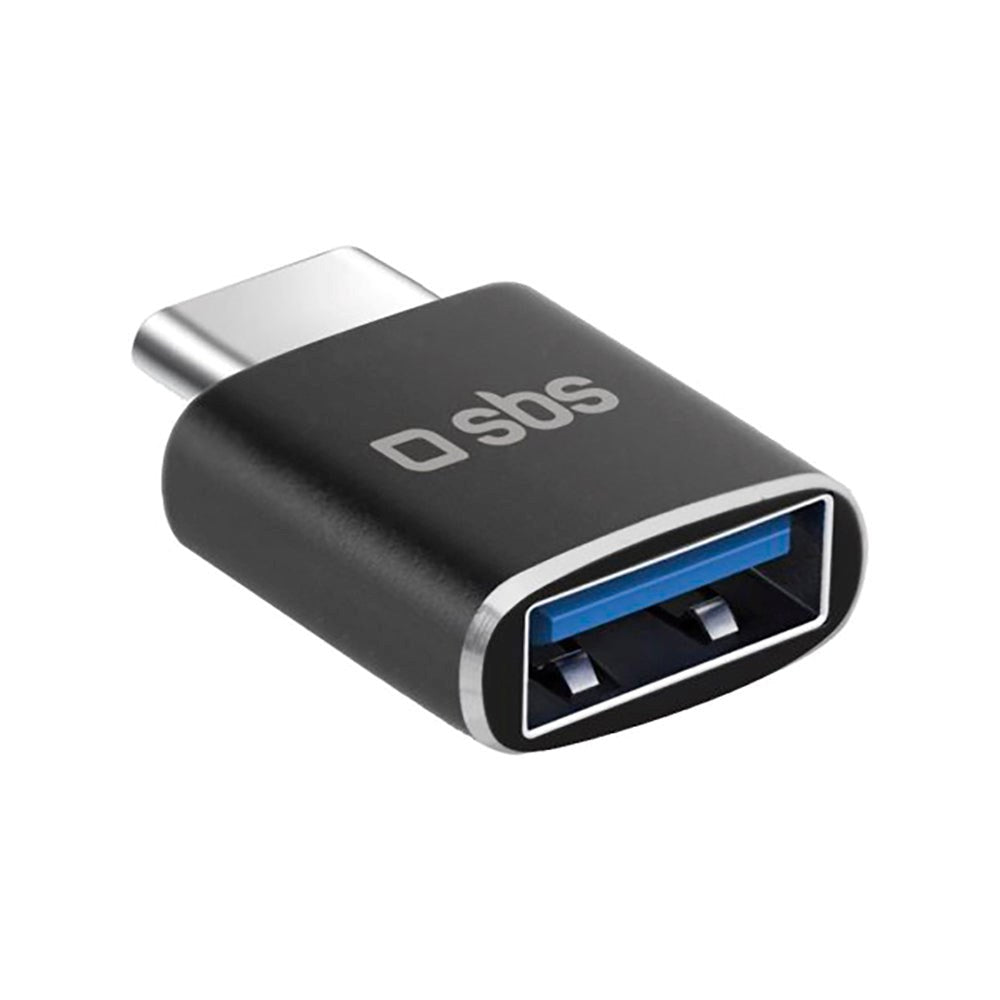 SBS OTG USB-A to USB-C Adapter - Black