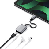 Satechi USB-C to Jack 3.5 mm & USB-C Adapter - Space Grey