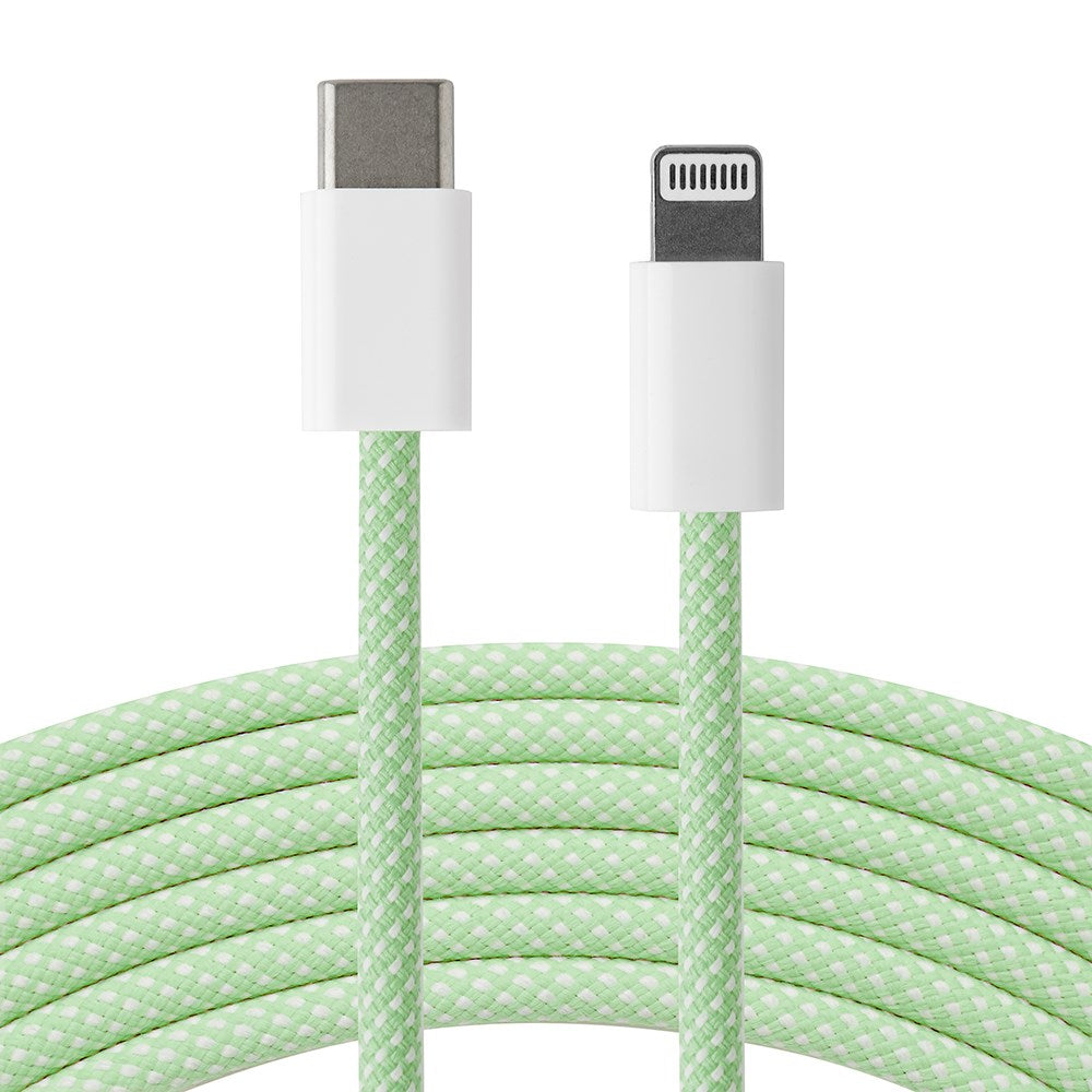 Xceed Braided USB-C to Lightning Cable PD 60W - 2m - Green