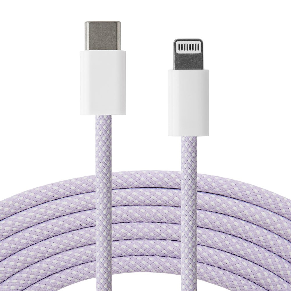 Xceed Braided USB-C to Lightning Cable PD 60W - 2m - Purple