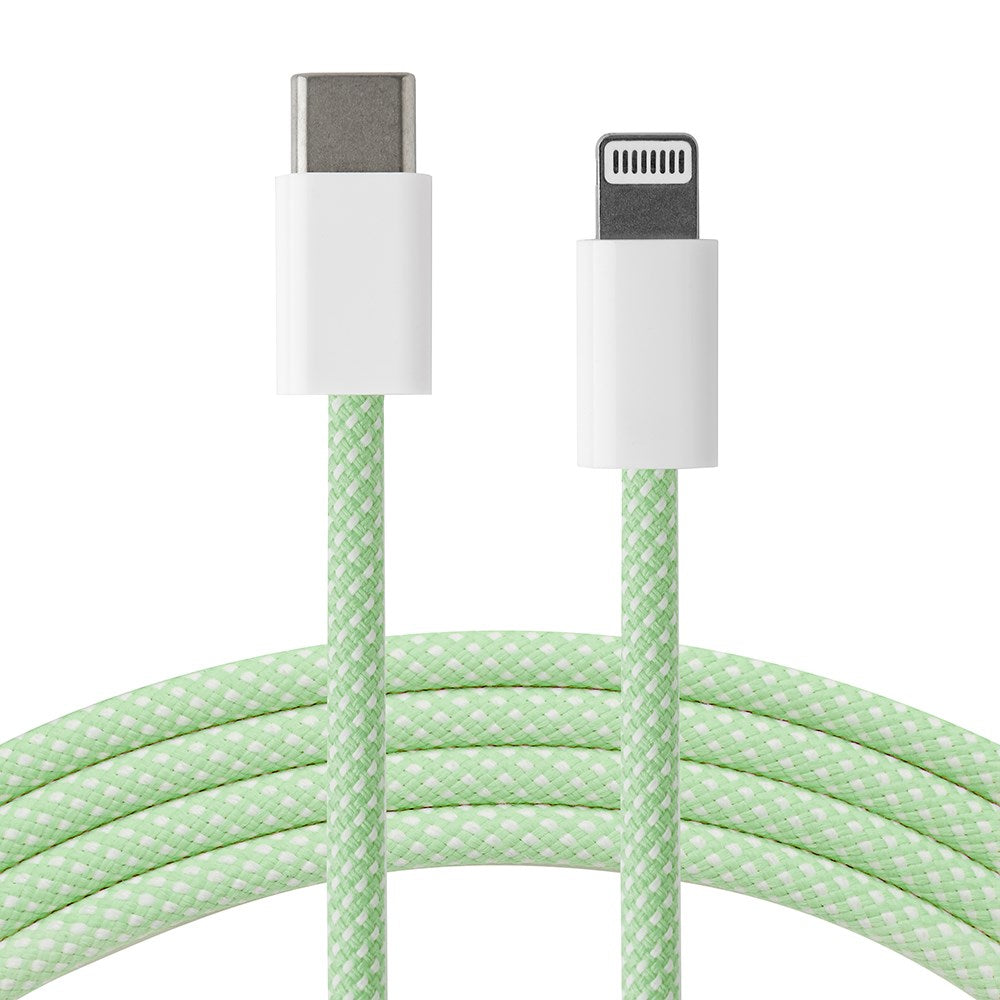 Xceed Braided USB-C to Lightning Cable PD 60W - 1m - Green