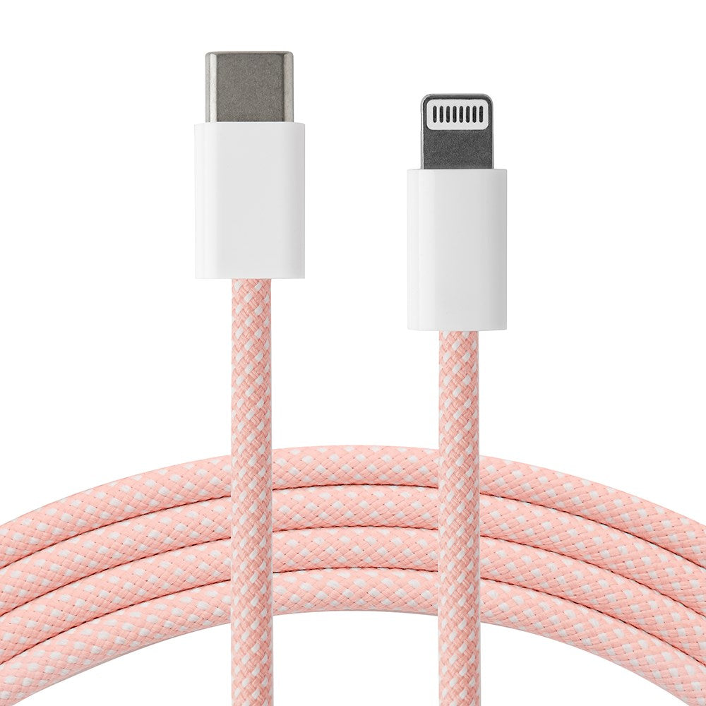 Xceed Braided USB-C to Lightning Cable PD 60W - 1m - Pink