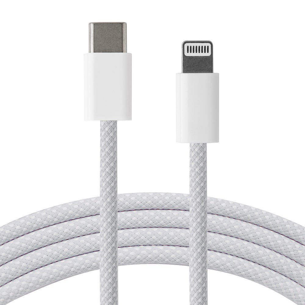 Xceed Braided USB-C to Lightning Cable PD 60W - 1m - White